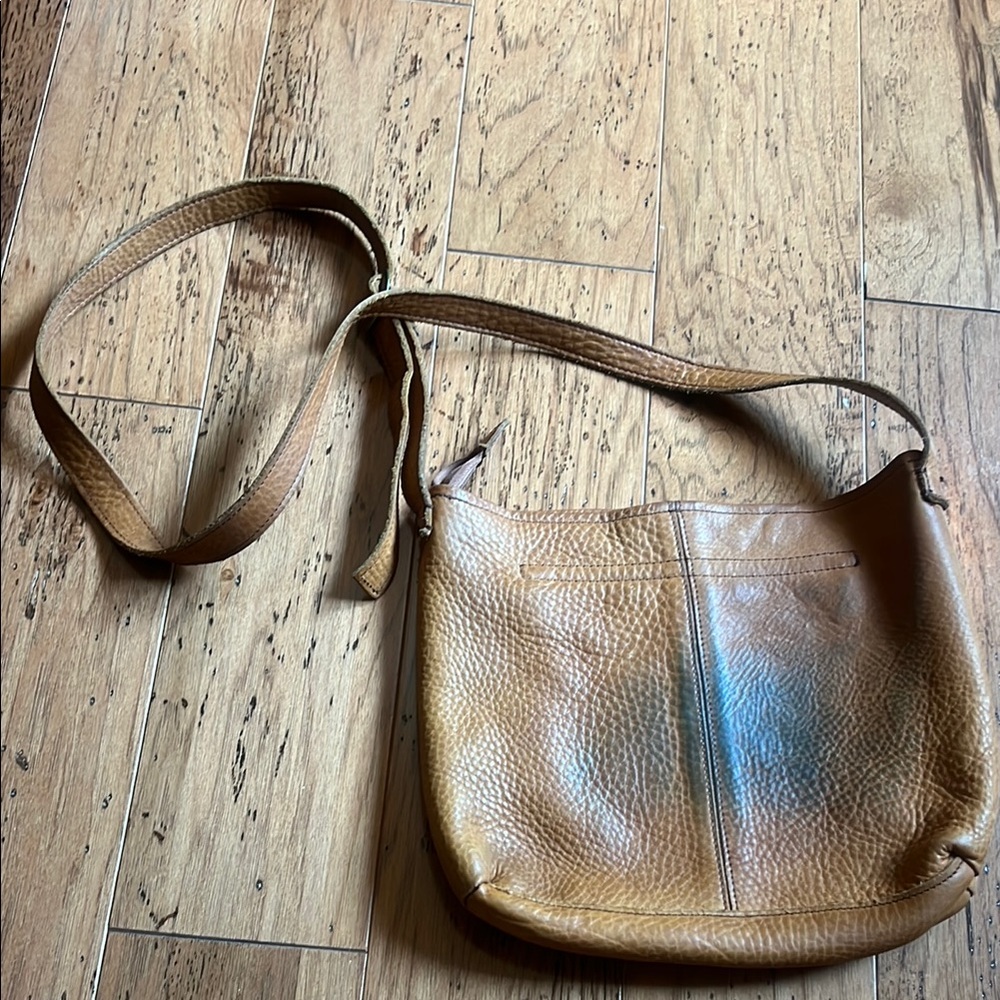 Tan Leather Crossbody Bag - Picture 3 of 4